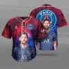 Lionel Messi Psg Paris Saint Germain Baseball Jersey Shirt