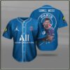 Lionel Messi Psg Paris Saint Germain Baseball Jersey Shirt