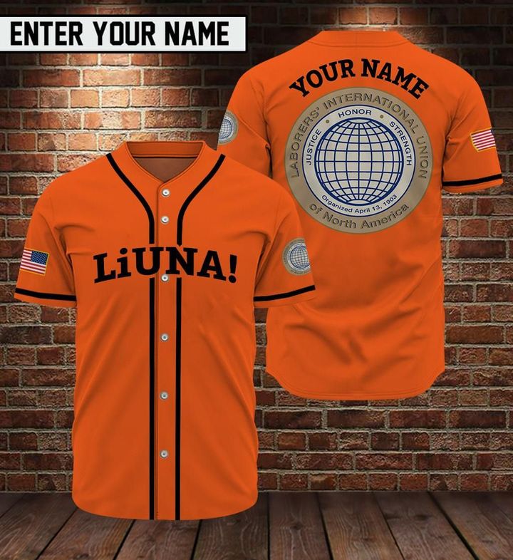Liuna Custom Name Baseball Jersey Liuna Custom Name Baseball Jersey