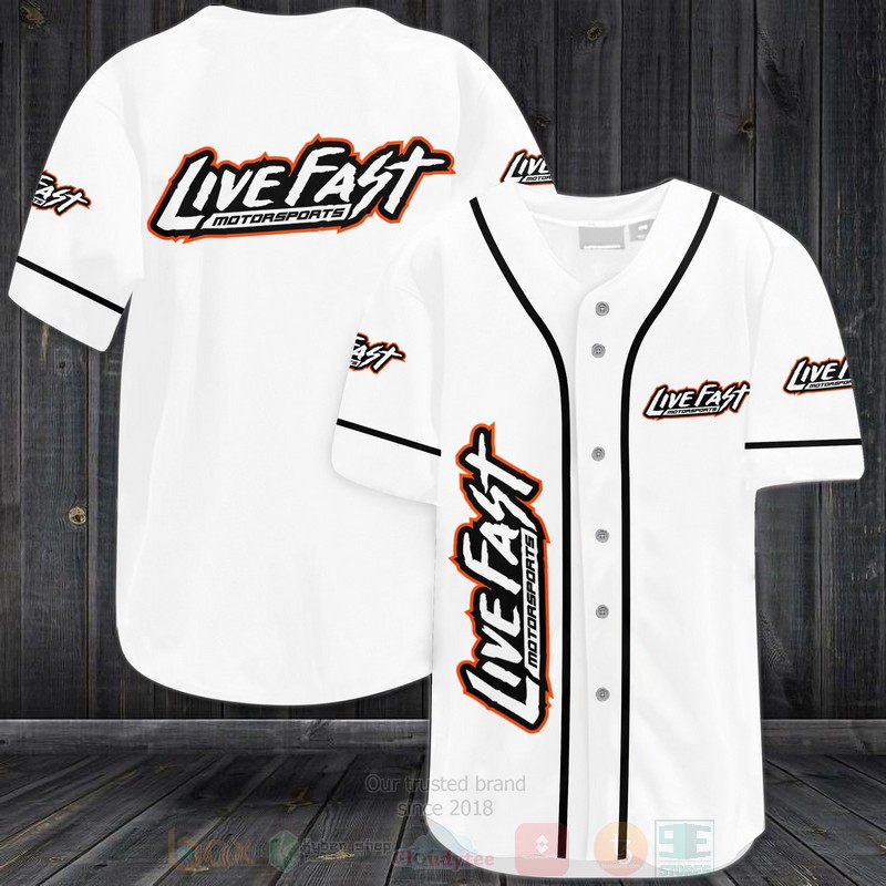 Live Fast Motorsports Baseball Jersey Shirt Live Fast Motorsports Baseball Jersey Shirt