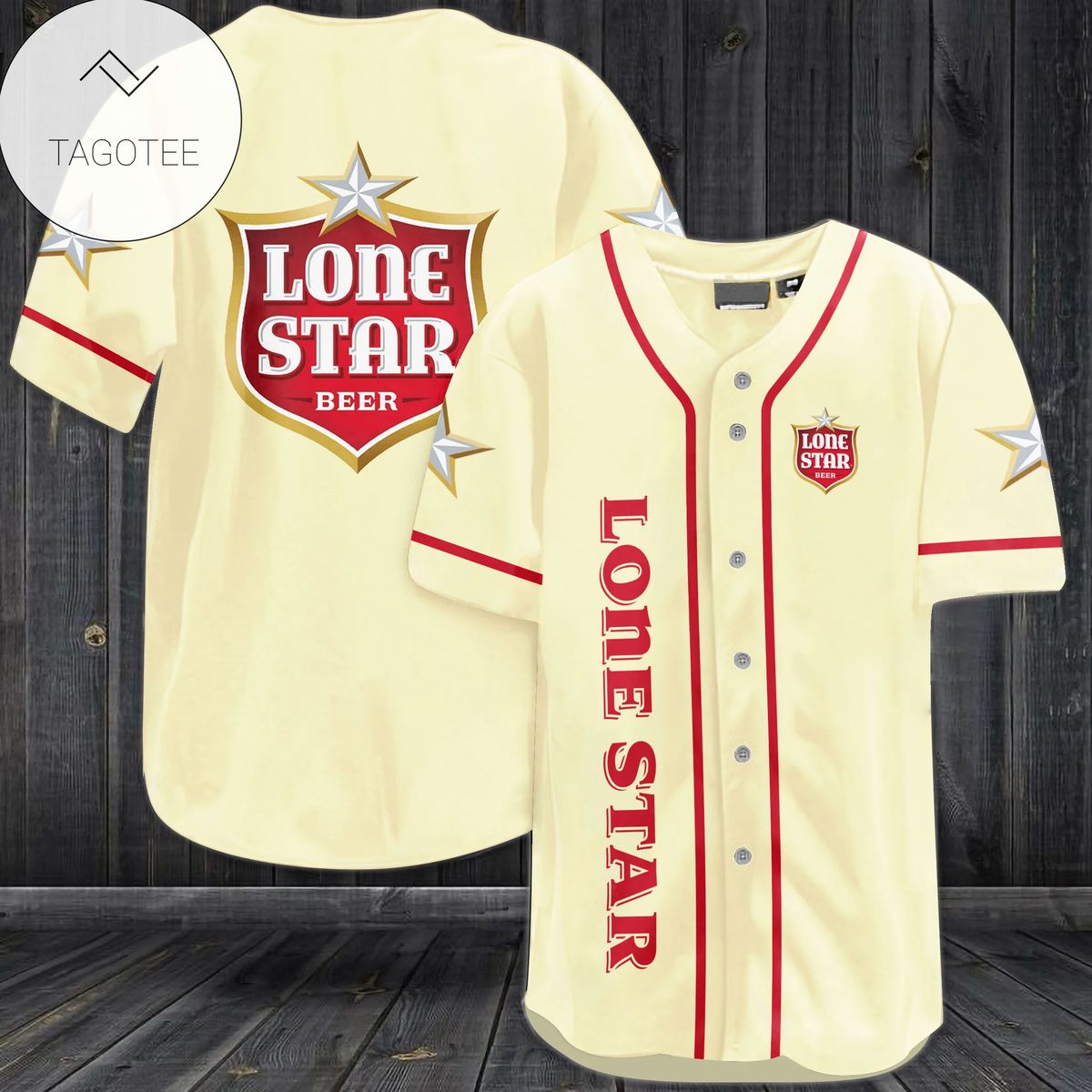 Lone Star Beer Logo Baseball Jersey Shirt Lone Star Beer Logo Baseball Jersey Shirt