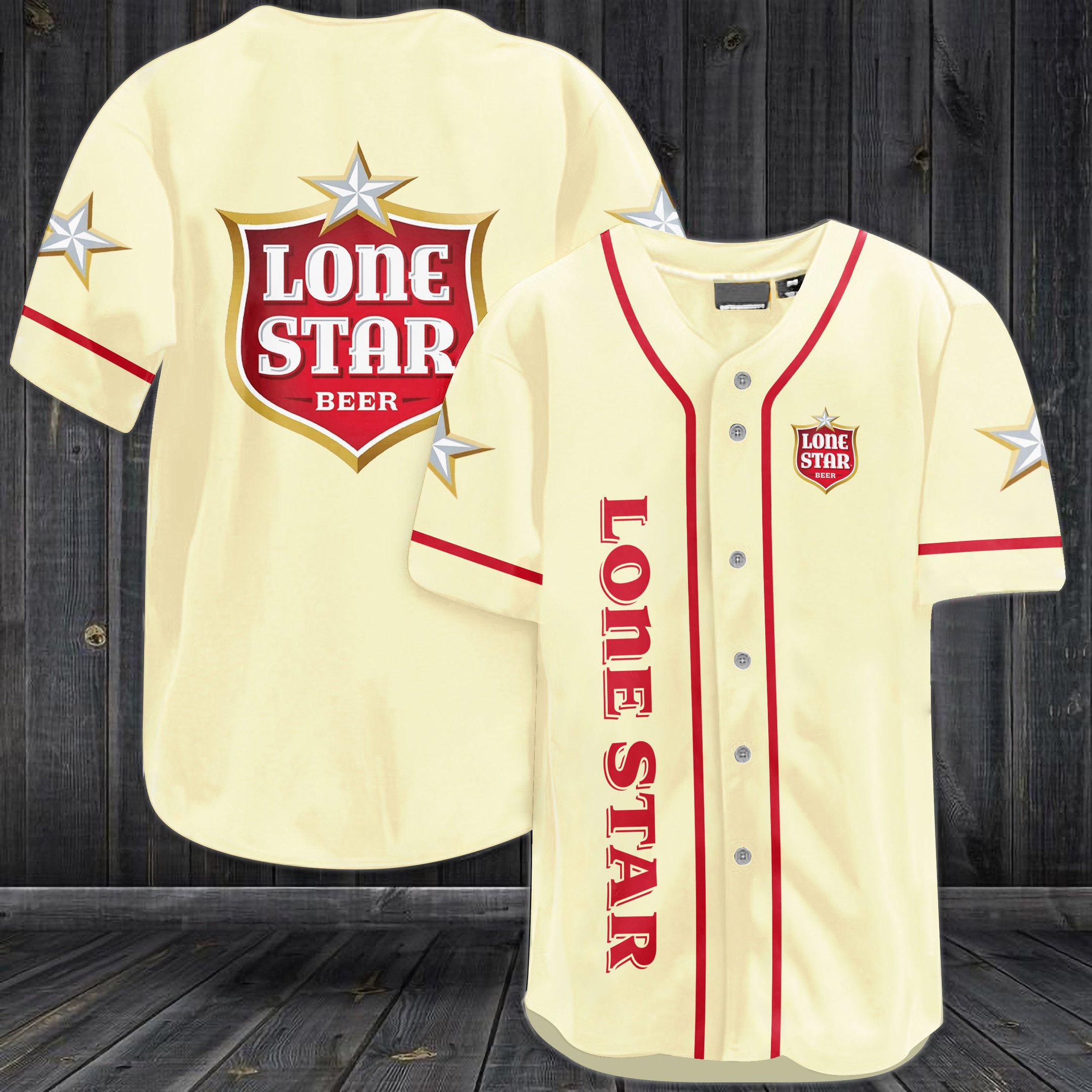 Lone Star Brewing Company Baseball Jersey Lone Star Brewing Company Baseball Jersey