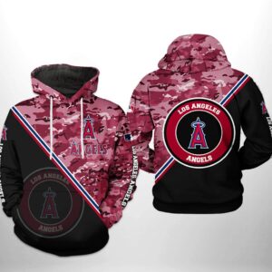 Los Angeles Angels MLB Camo Team 3D Printed Hoodie/Zipper Hoodie - 72fb4740d4b7