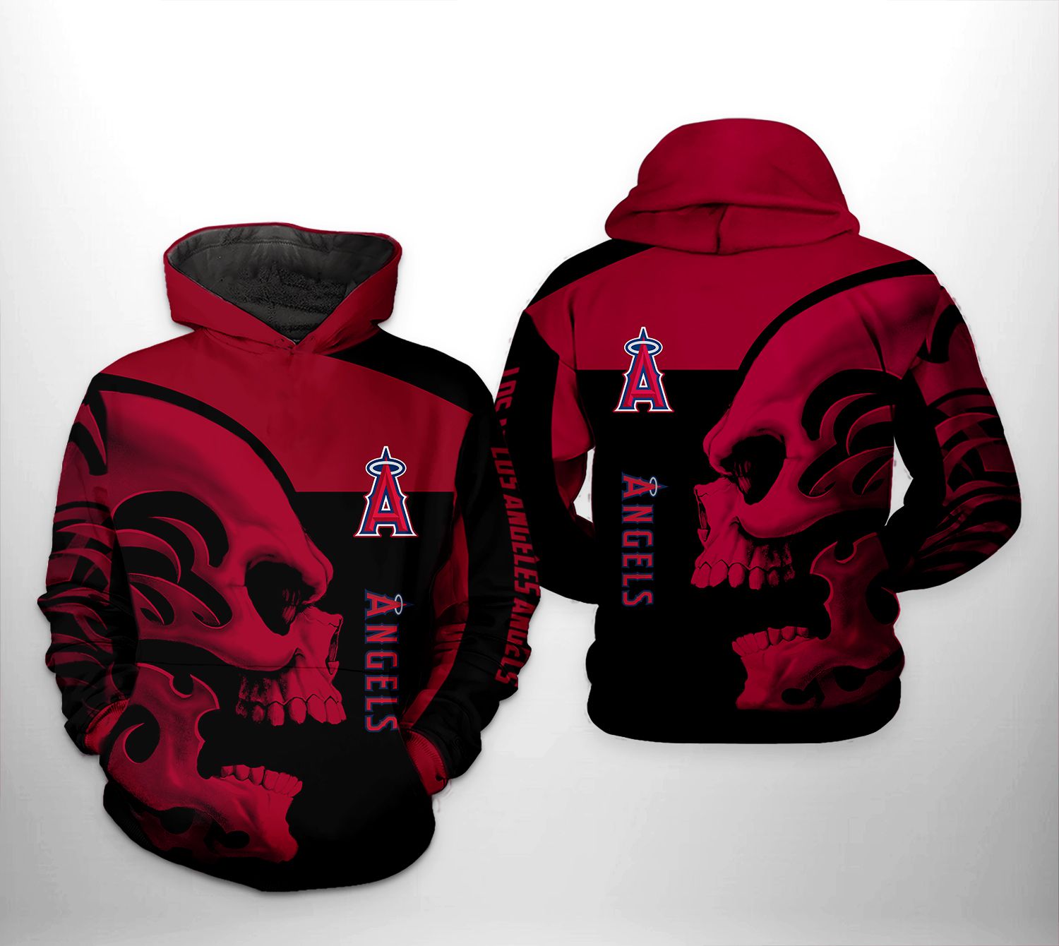 Los Angeles Angels MLB Skull 3D Printed Hoodie/Zipper Hoodie - 93fdbcbe3317 Los Angeles Angels MLB Skull 3D Printed Hoodie/Zipper Hoodie - 93fdbcbe3317
