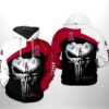 Los Angeles Angels MLB Skull Punisher 3D Printed Hoodie/Zipper Hoodie - 01eb3dfd6264