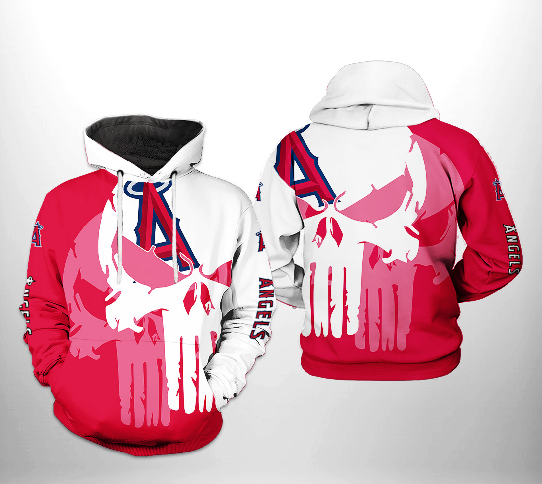 Los Angeles Angels MLB Team Skull 3D Printed Hoodie/Zipper Hoodie - 2687bad04a21 Los Angeles Angels MLB Team Skull 3D Printed Hoodie/Zipper Hoodie - 2687bad04a21