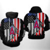 Los Angeles Angels MLB US Flag 3D Printed Hoodie/Zipper Hoodie - 53518f8f6c20