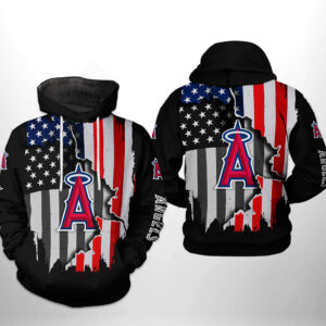 Los Angeles Angels MLB US Flag 3D Printed Hoodie/Zipper Hoodie - 53518f8f6c20