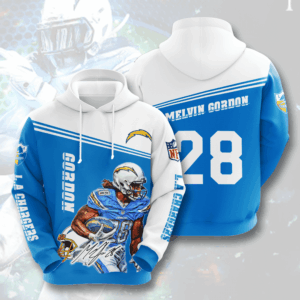 Los Angeles Chargers 3D Hoodie - ad2ed7403946