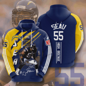Los Angeles Chargers Junior Seau 3D Hoodie Sweatshirt For Fans Men Women All Over Printed Hoodie - 614e4ba932f7