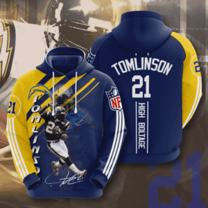 Los Angeles Chargers Ladainian Tomlinson 3D Hoodie For Men For Women All Over Printed Hoodie - 56a2645cab50