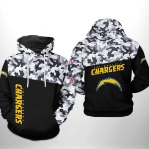 Los Angeles Chargers NFL Camo Veteran Team 3D Printed Hoodie/Zipper Hoodie - 8c82fadd8c17