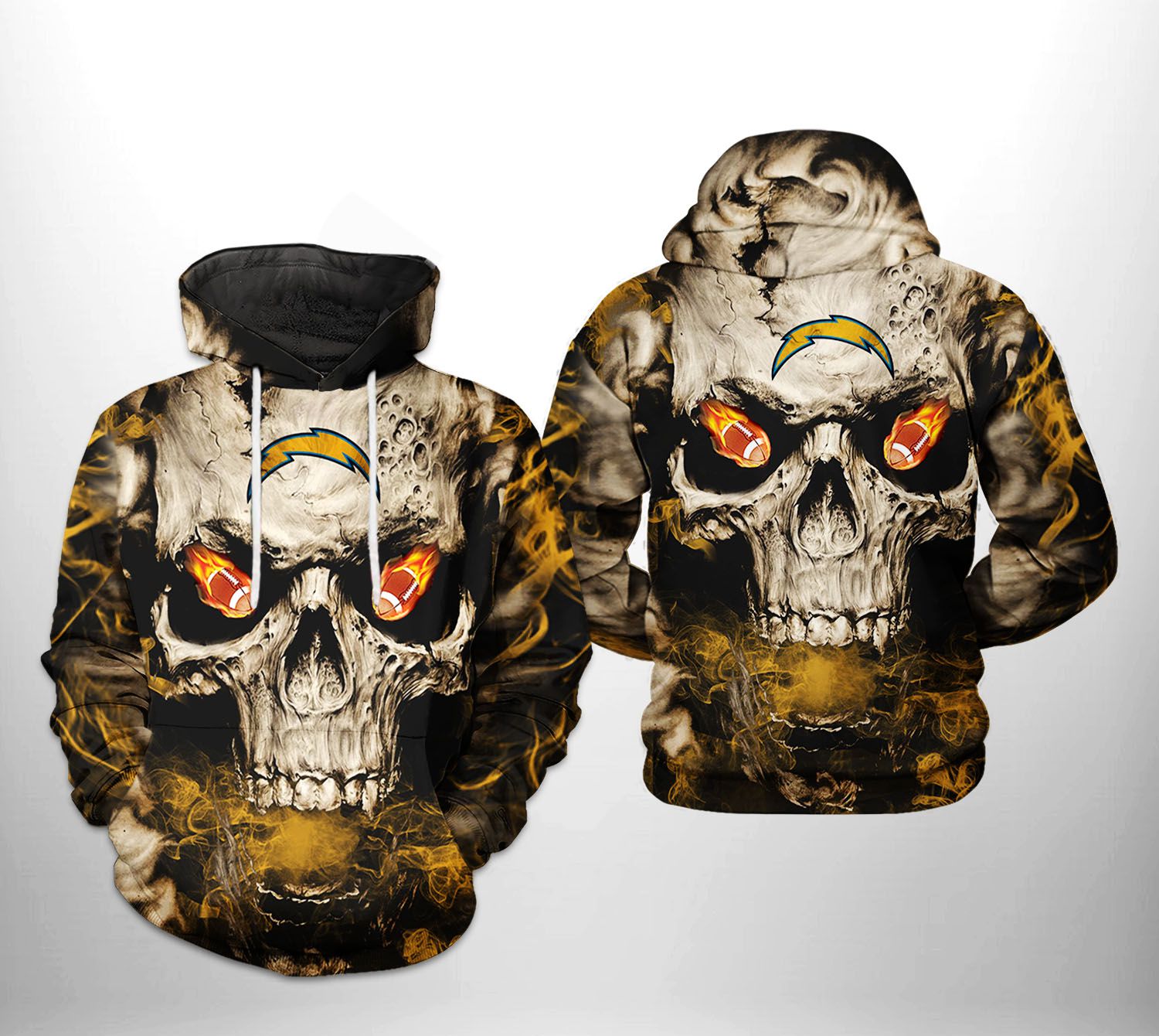 Los Angeles Chargers NFL Skull Team 3D Printed Hoodie/Zipper Hoodie - 925f2d6f0d8c Los Angeles Chargers NFL Skull Team 3D Printed Hoodie/Zipper Hoodie - 925f2d6f0d8c