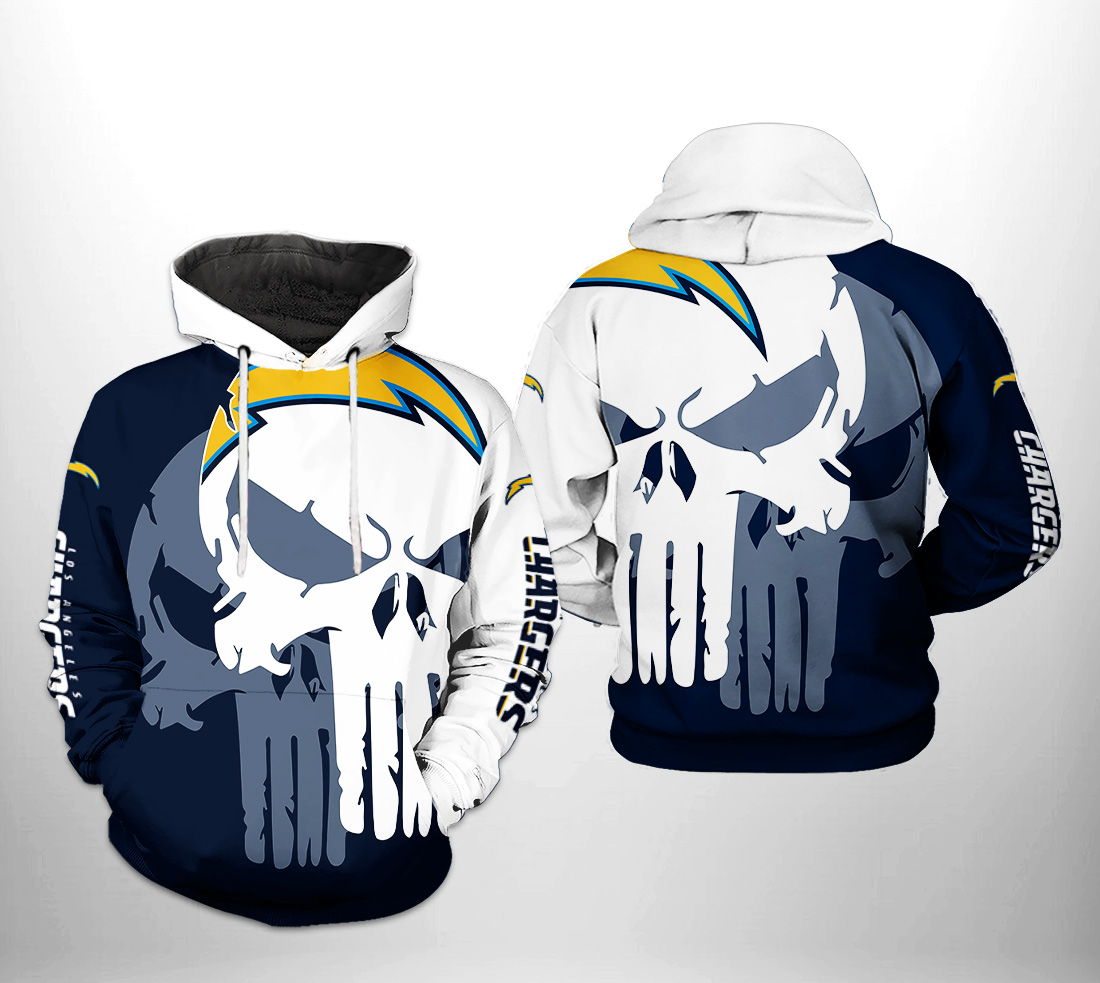 Los Angeles Chargers NFL Team Skull 3D Printed Hoodie/Zipper Hoodie - 480cc6c04745 Los Angeles Chargers NFL Team Skull 3D Printed Hoodie/Zipper Hoodie - 480cc6c04745