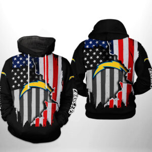 Los Angeles Chargers NFL US Flag Team 3D Printed Hoodie/Zipper Hoodie - 6cf98c9496e8