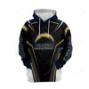 Los Angeles Chargers Nfl Football Balls Black Blue 3d Hoodie For Men For Women Los Angeles Chargers All Over Printed Hoodie. Los Angeles Chargers 3d Full Printing Shirt - acdd3a069a60