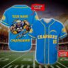 Los Angeles Chargers Nfl Personalized Baseball Jersey