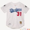 Los Angeles Dodgers Home 1993 Mike Piazza 31 Baseball Jersey