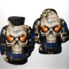 Los Angeles Dodgers MLB Skull 3D Printed Hoodie/Zipper Hoodie - 4b9f4946f88e