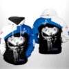 Los Angeles Dodgers MLB Skull Punisher 3D Printed Hoodie/Zipper Hoodie - 83ce84222a69