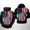 Los Angeles Dodgers MLB US Flag 3D Printed Hoodie/Zipper Hoodie - 64a9ec72f804