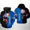 Los Angeles Dodgers MLB US Flag Skull 3D Printed Hoodie/Zipper Hoodie - 77dabbe870e6