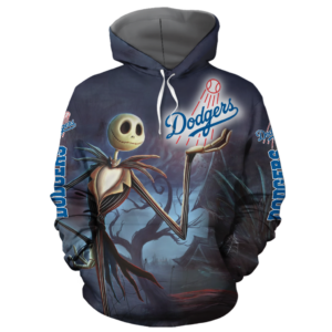 Los Angeles Dodgers With Jack Skellington 3D Printed Hoodie/Zipper Hoodie - 7ac81ae7f90e