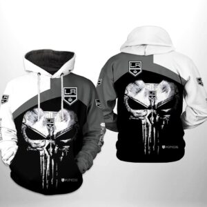 Los Angeles Kings NHL Skull Punisher 3D Printed Hoodie/Zipper Hoodie - 654d5d8bdcc0