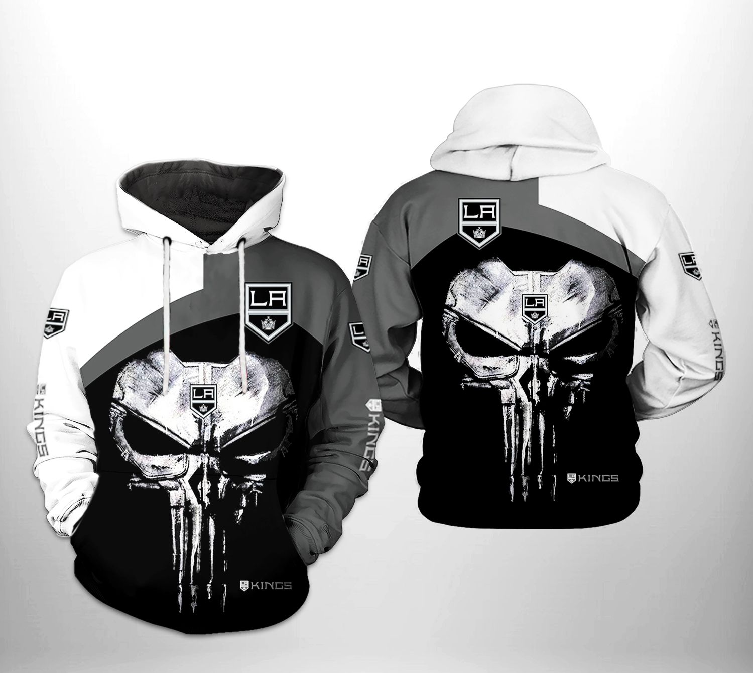 Los Angeles Kings NHL Skull Punisher 3D Printed Hoodie/Zipper Hoodie - 654d5d8bdcc0 Los Angeles Kings NHL Skull Punisher 3D Printed Hoodie/Zipper Hoodie - 654d5d8bdcc0