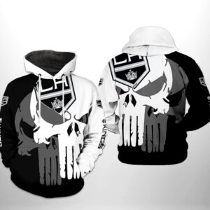 Los Angeles Kings NHL Team Skull 3D Printed Hoodie/Zipper Hoodie - 385a4813f234