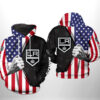 Los Angeles Kings NHL US FLag 3D Printed Hoodie/Zipper Hoodie - 8b0519522d49