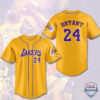 Los Angeles Lakers Kobe Bryant 24 Baseball Jersey Shirt