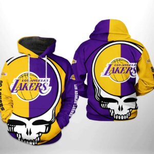Los Angeles Lakers NBA Grateful Dead 3D Printed Hoodie/Zipper Hoodie - 54309faca0c6