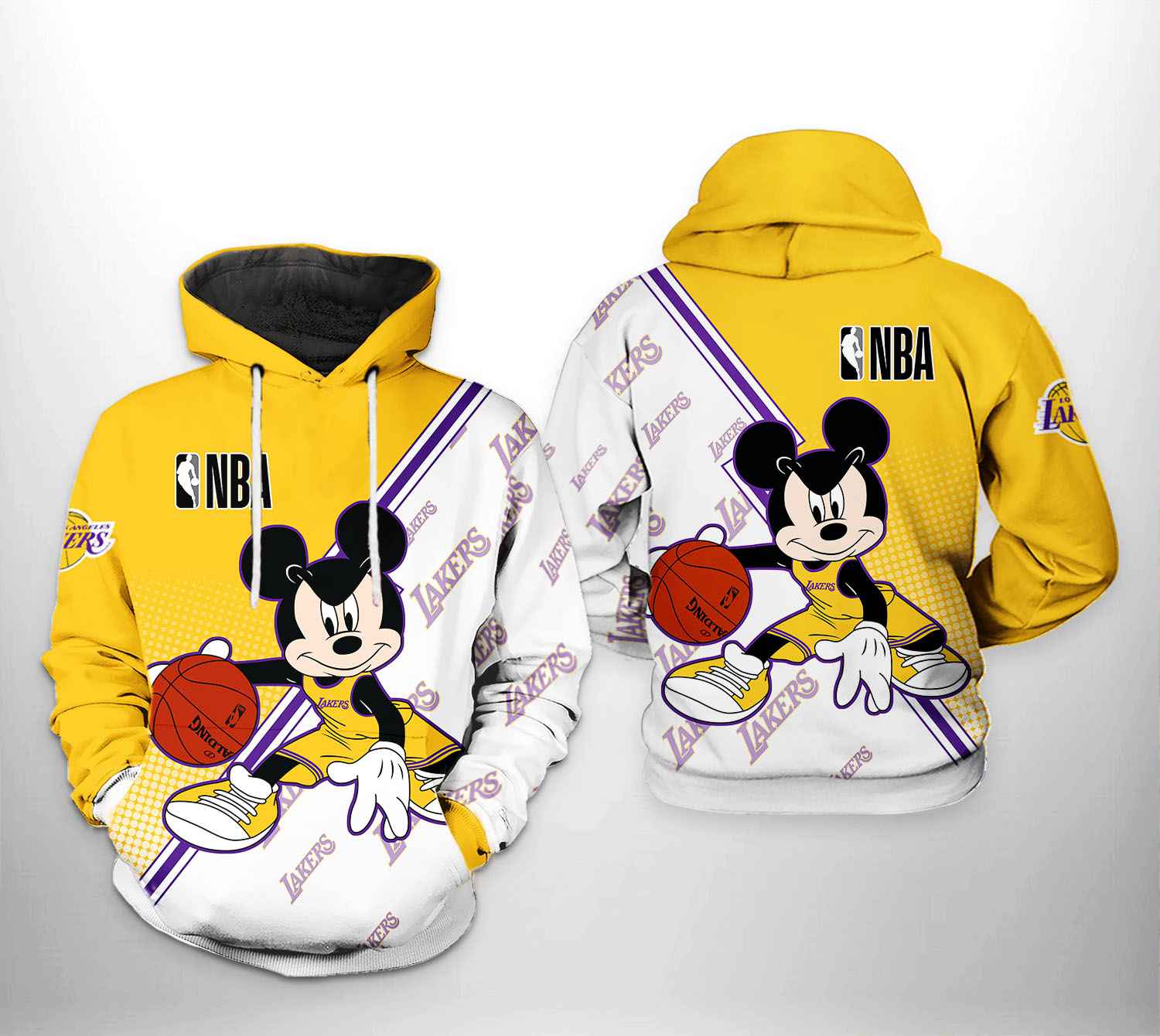 Los Angeles Lakers NBA Mickey 3D Printed Hoodie/Zipper Hoodie - 0e3196e0a873 Los Angeles Lakers NBA Mickey 3D Printed Hoodie/Zipper Hoodie - 0e3196e0a873