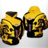 Los Angeles Lakers NBA Skull Team 3D Printed Hoodie/Zipper Hoodie - 1a0fbdc7616e
