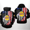 Los Angeles Lakers NBA US Flag Team 3D Printed Hoodie/Zipper Hoodie - 5d6094d009b8