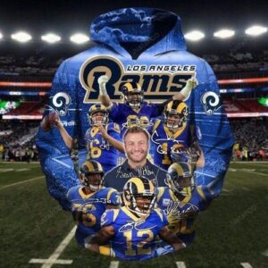 Los Angeles Rams All Team Pullover And Zippered Hoodies Custom 3d Los Angeles Rams Graphic Printed 3d Hoodie All Over Print Hoodie For Men For Women - 2864ce49ca62