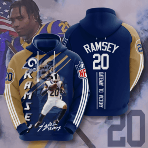 Los Angeles Rams Jalen Ramsey 3D Hoodie Sweatshirt For Fans Men Women All Over Printed Hoodie - d902afa719ad