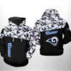 Los Angeles Rams NFL Camo Veteran Team 3D Printed Hoodie/Zipper Hoodie - f20840d49e70