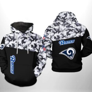 Los Angeles Rams NFL Camo Veteran Team 3D Printed Hoodie/Zipper Hoodie - f20840d49e70