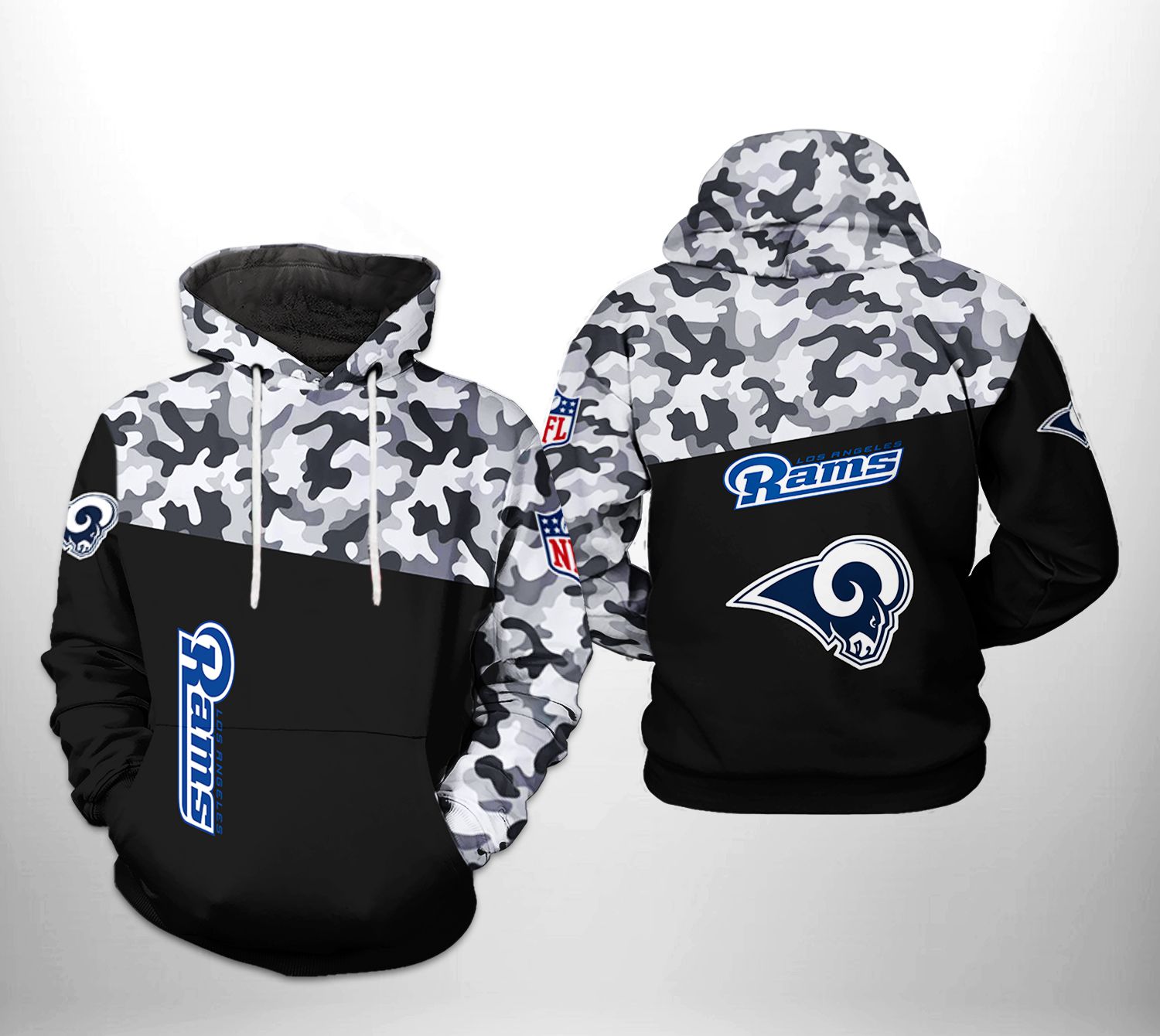 Los Angeles Rams NFL Camo Veteran Team 3D Printed Hoodie/Zipper Hoodie - f20840d49e70 Los Angeles Rams NFL Camo Veteran Team 3D Printed Hoodie/Zipper Hoodie - f20840d49e70