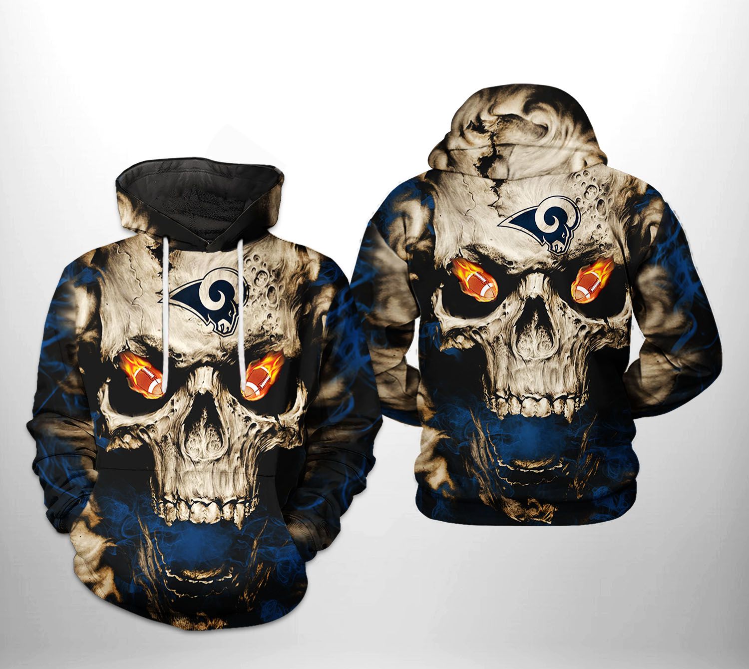 Los Angeles Rams NFL Skull Team 3D Printed Hoodie/Zipper Hoodie - 0a7a27d96554 Los Angeles Rams NFL Skull Team 3D Printed Hoodie/Zipper Hoodie - 0a7a27d96554