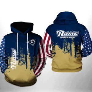 Los Angeles Rams NFL Team US 3D Printed Hoodie/Zipper Hoodie - 07bd7d228ba3