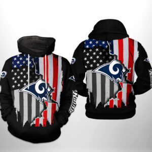 Los Angeles Rams NFL US Flag Team 3D Printed Hoodie/Zipper Hoodie - 4694704f9abb