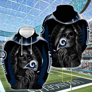 Los Angeles Rams Nfl Football Skull Hold Logo 3D Hoodie For Men For Women Los Angeles Rams All Over Printed Hoodie. Los Angeles Rams 3D Full Printing Shirt - 3c778046a990