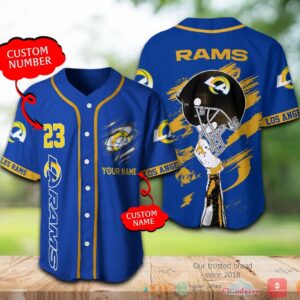 Los Angeles Rams Nfl Personalized Baseball Jersey Shirt