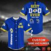 Los Angeles Rams Nfl Personalized Blue Baseball Jersey Shirt