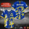 Los Angeles Rams Nfl Personalized Yellow Blue Baseball Jersey Shirt