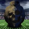 Los Angeles Rams Skull Pullover And Zippered Hoodies Custom 3d Los Angeles Rams Graphic Printed 3d Hoodie All Over Print Hoodie For Men For Women - 056f6a5a0ec4