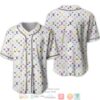 Louis Vuitton Colorful Pattern Baseball Jersey